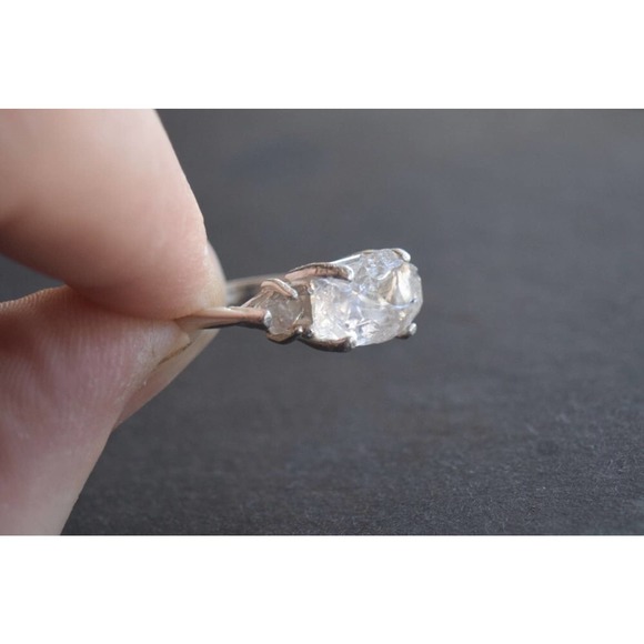 alternative raw diamond engagement ring raw crystal size 4 5 6 7 8 8 9 1… - Picture 3 of 5